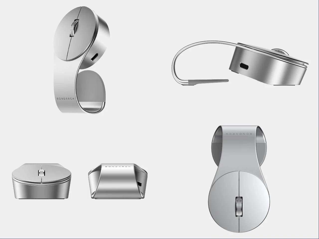 可以夹在笔记本电脑边缘永远不会丢失它的无线鼠标---酷图编号6