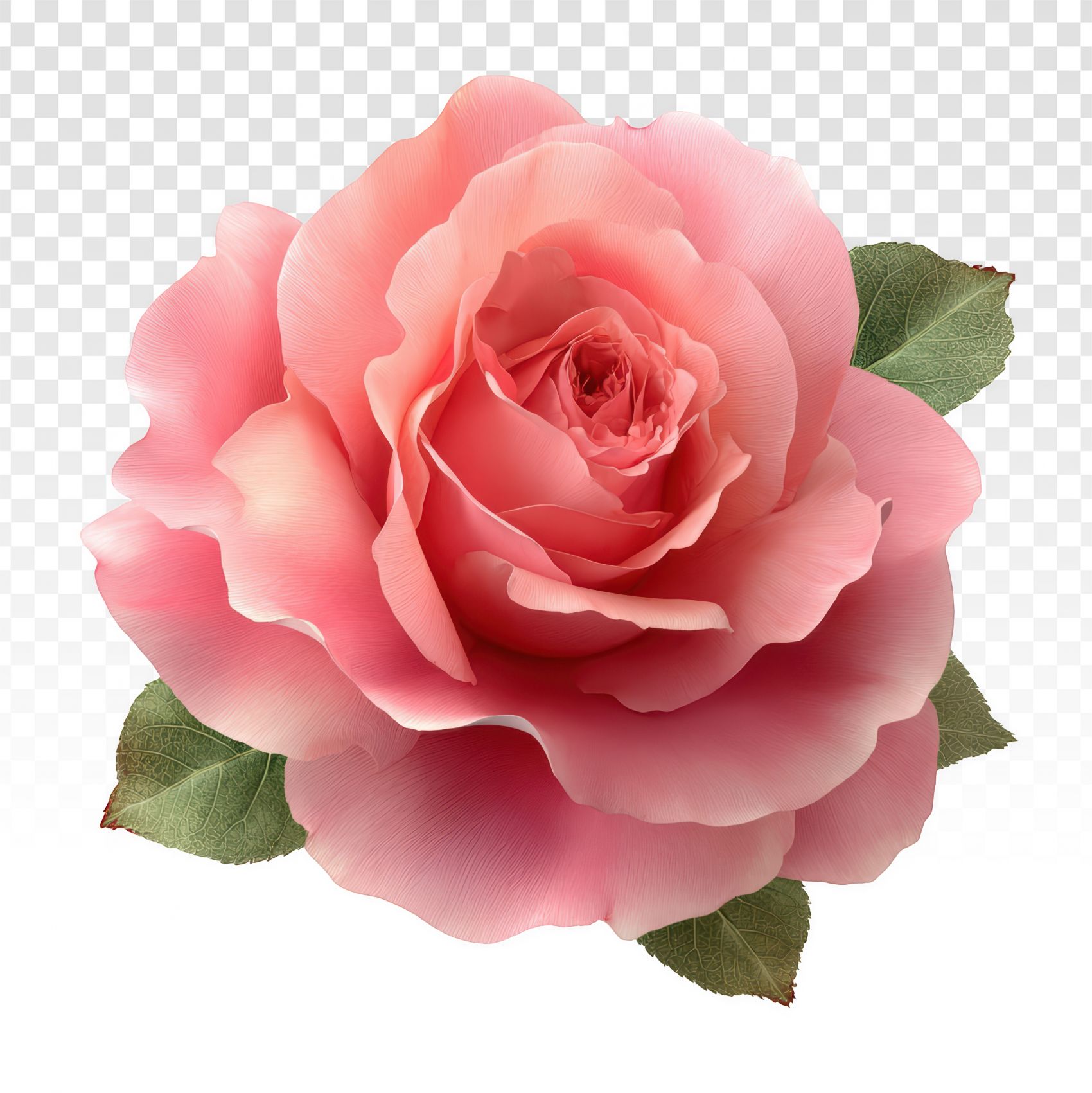 高清免抠粉色玫瑰花卉设计素材图片