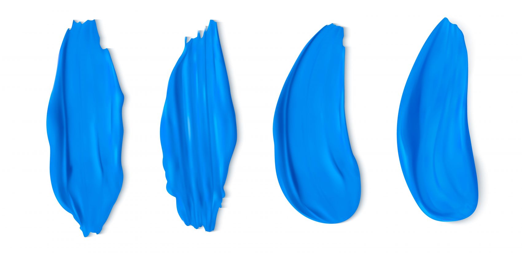 克莱因蓝颜料笔触排列 丝滑肌理呈现艺术质感美学图片