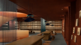 伦敦克勒肯韦尔区虚拟图书馆室内设计