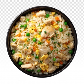 鲜炒香糯：鸡肉蛋炒饭的烟火气视觉呈现