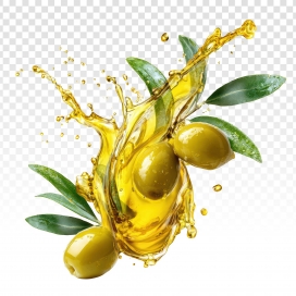 金漾翠实 - 橄榄油飞溅的鲜活质感视觉呈现