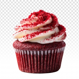 红丝绒霜顶 - 复古风味纸杯蛋糕