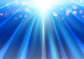 蓝调光韵 - 通透感放射状光束背景