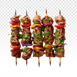 炙烤肉串 - 香料裹满的风味烤串特写