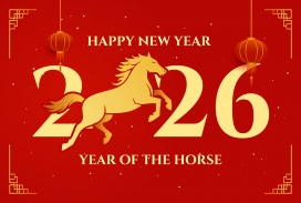 金骏跃春 - 2026 马年新春海报