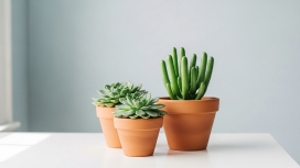 多肉组合 - 石莲花与棒叶不死鸟的盆栽搭配