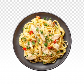 奶香浓郁鸡肉宽面 意式风味经典美食