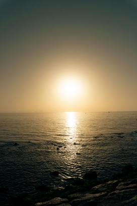 金辉漫海晨暮光影 海岸自然治愈系摄影