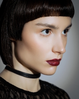 菲利普·马丁的《Cosmoprof》广告活动-暗夜锋芒 全黑系时尚人像高清摄影套图