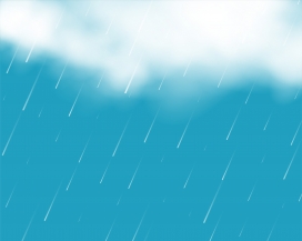 清新雨天矢量背景 - 自然氛围设计素材