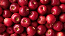 红苹果密集特写 - 新鲜水果