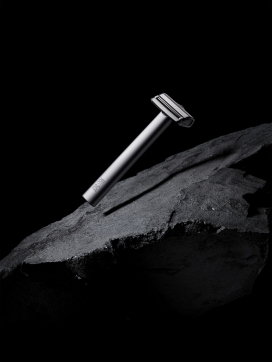 MAKE SENSE All-Metal Razor -理然安全剃须刀 - 极简工业风产品摄影素材合集