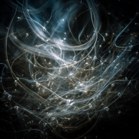 流光丝线科技感 - 抽象粒子光效背景