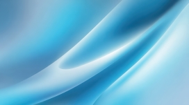 渐变蓝调流体抽象 柔滑曲线勾勒静谧科技感背景