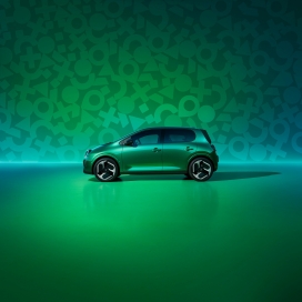 多彩雷诺 Twingo 全 CGI 呈现 几何光影演绎都市灵动小车