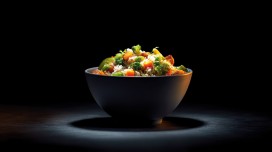 光影食色・蔬香米饭碗