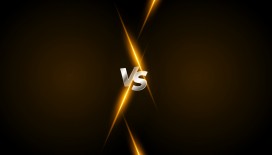 黑金炫酷 VS 对抗主题光束交叉竞技比赛视觉背景素材