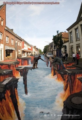 欧美23个疯狂的民间艺术街道3D三维视觉艺术
